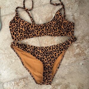Triangl cheetah medium swim bottoms